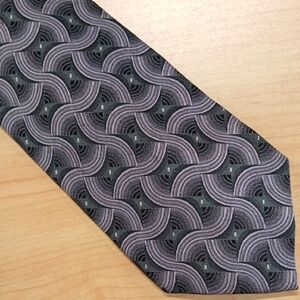 Elegant Black and Gray Men's Tie